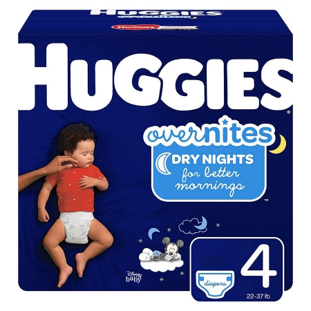 Unisex Baby Diaper Huggies® Overnites Size 4 Disposable Heavy Absorbency