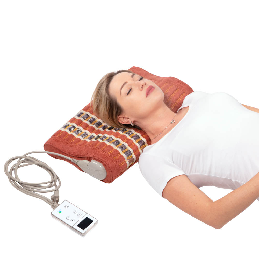 memory foam pillow heating pad application