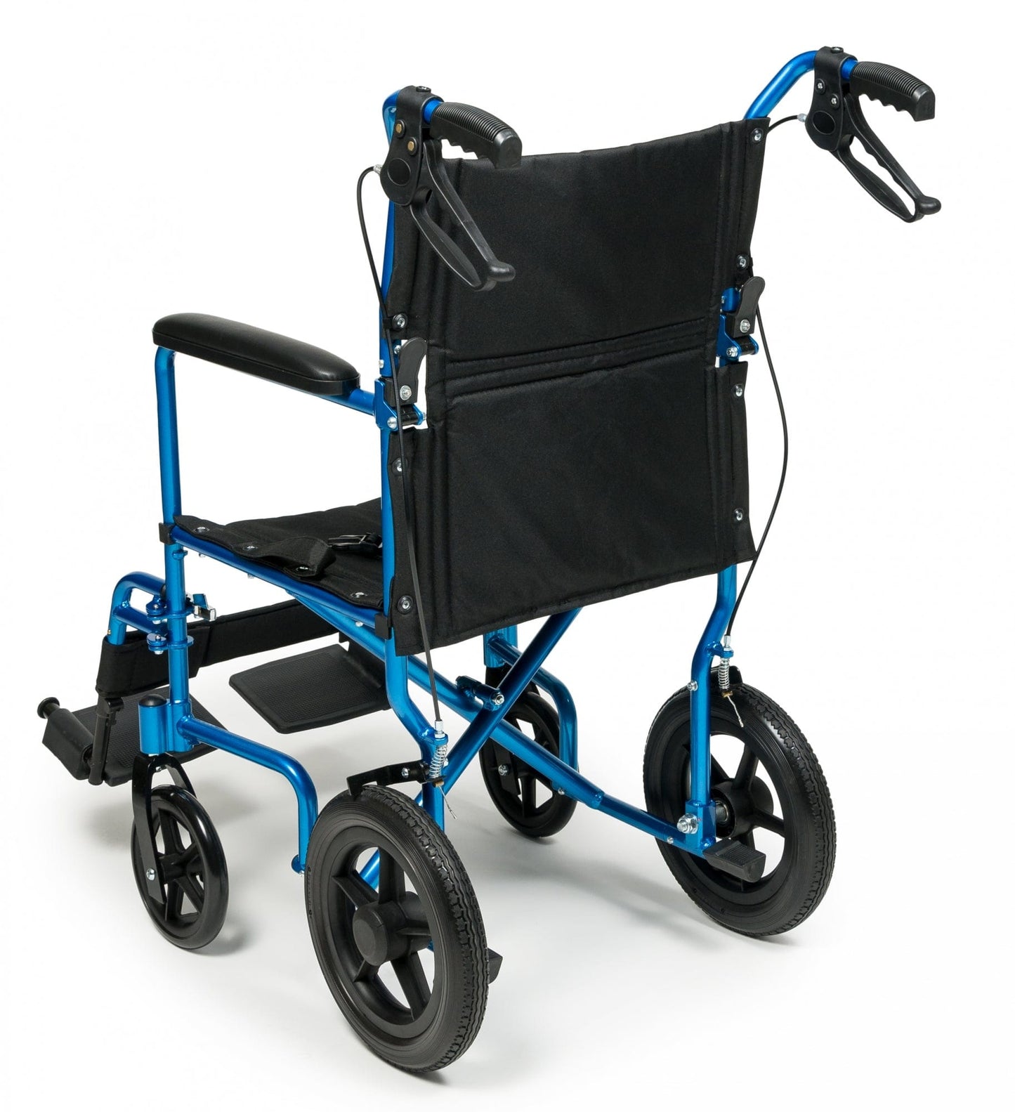 Deluxe Aluminum 12" rear wheel Transport Chair